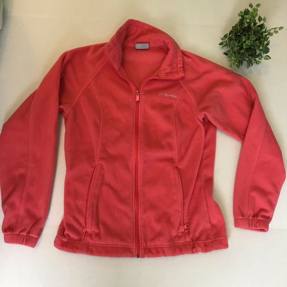 Columbia Zip-Up Jacket - Pink Fleece
